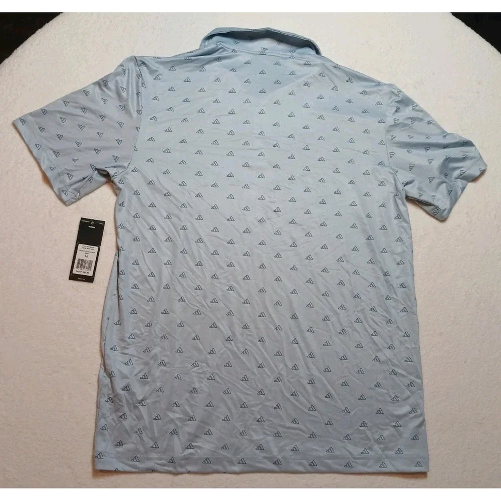 NEW* Adidas P/S‎ Ultimate Polo Men's Size M WDR Blue Golf Shirt Performance